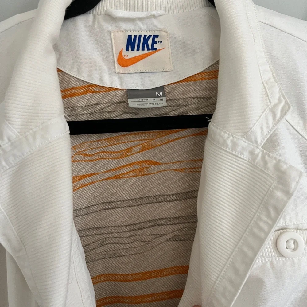 Vintage‎ 1970’s Nike White Heavyweight Detroit Style Jacket Size Medium